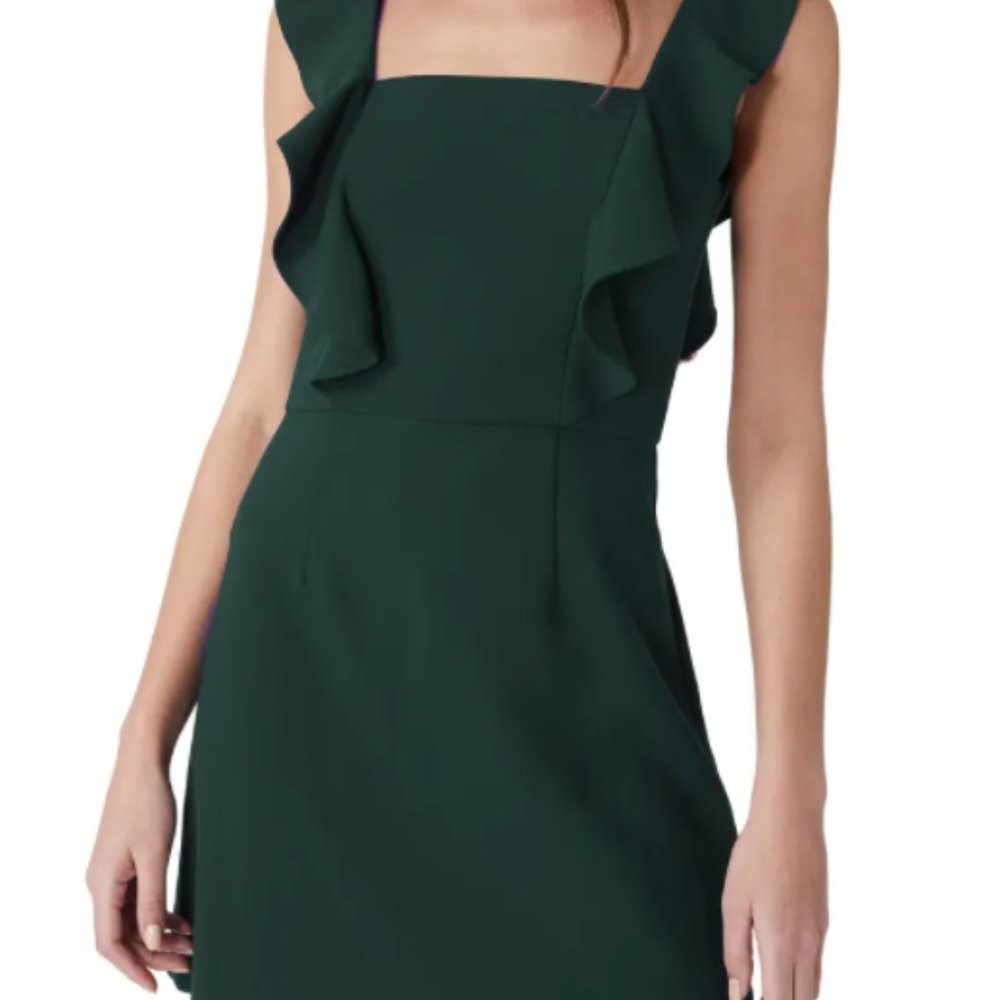 French Connection Whisper Ruffle Strap Minidress